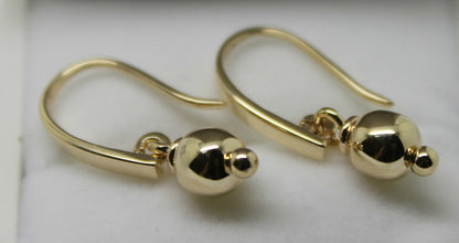 Kaedesigns, Genuine 9ct 9k 375 Yellow Or Rose Or White Gold 6mm Ball Drop Earrings