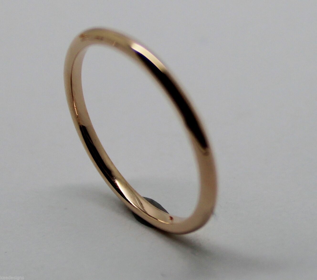 Genuine Solid 9ct 9k White Or Rose Or Yellow Gold 1.5mm Wedding Band Ring