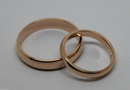 Kaedesigns, 2 Rings X Custom Made Solid 18ct 18kt Yellow,Rose or White Gold Wedding Bands