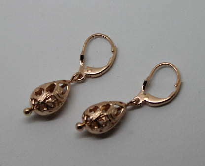 Genuine 9ct 9k 375 Yellow, Rose or White Gold Teardrop Earrings Continental Clip Hooks