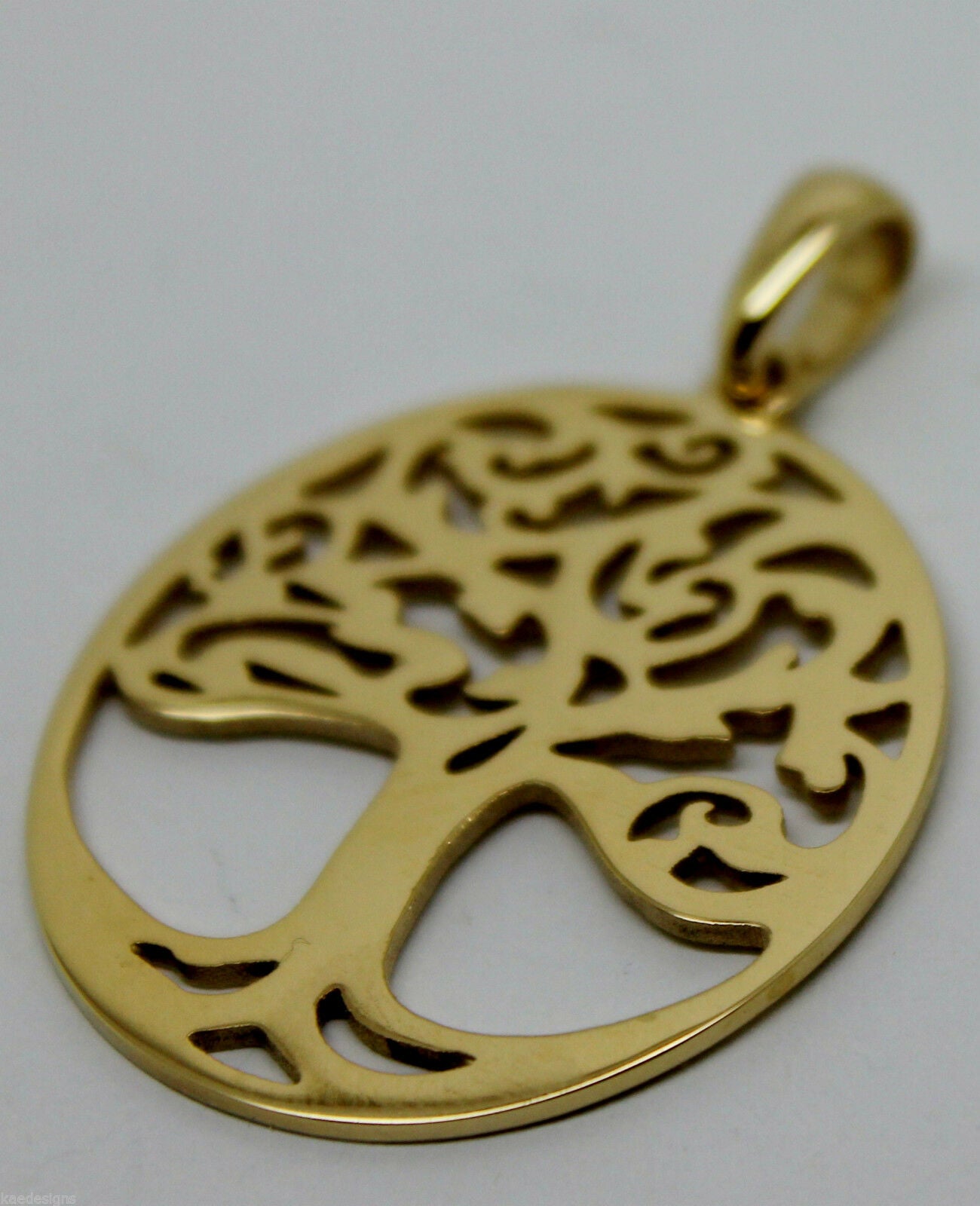 Genuine Heavy Solid 9ct Yellow Or Rose Or White Gold Tree Of Life Med/Large Pendant