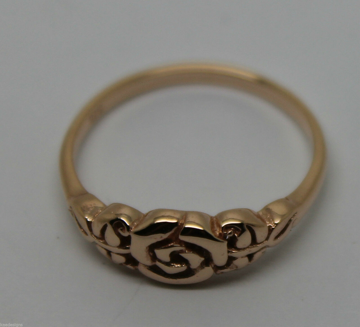Genuine Solid 9ct White Or Rose Or Yellow Gold Flower Ring Choose Size F To K