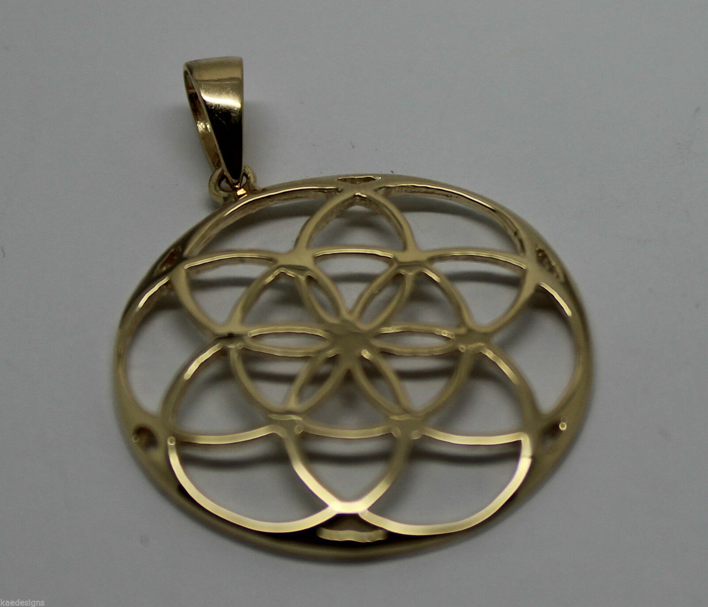 Kaedesigns Genuine Solid Sterling Silver or 9ct Yellow Or Rose Or White Gold Filigree Star Pendant