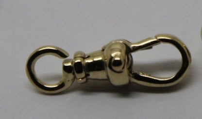 Genuine 9ct or 18ct Yellow or Rose Gold Albert Swivel Clasp 15mm Size