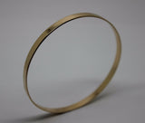 Kaedesigns New FULL Solid 9ct Yellow, Rose or White gold 4mm wide Flat bangle 65mm