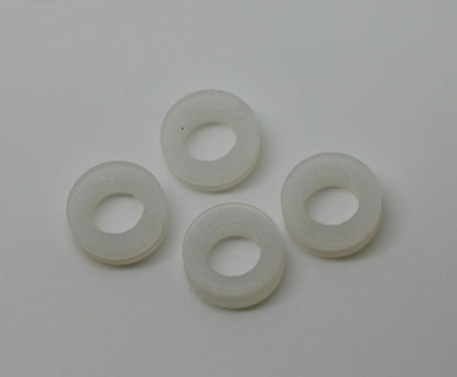 5 X Pairs Small, Medium or Large Rubber Earring Findings Donut Cushion 10Pcs
