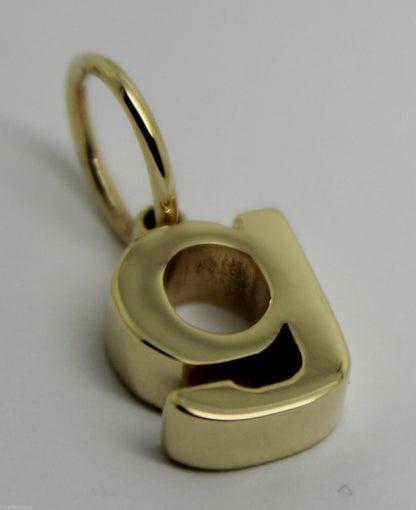 Kaedesigns, Genuine 9ct 9kt Genuine Solid Yellow, Rose or White Gold Initial Pendant G