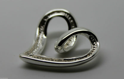 Kaedesigns Genuine New Full Solid Genuine Sterling Silver 925 Heart Pendant