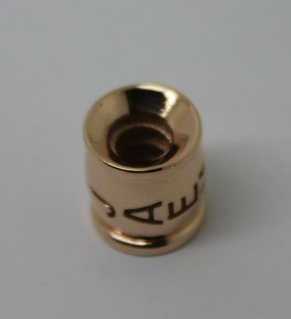 Genuine 9ct Yellow or Rose or White Gold or Sterling Silver Custom Made Barrel Bead With Your Name