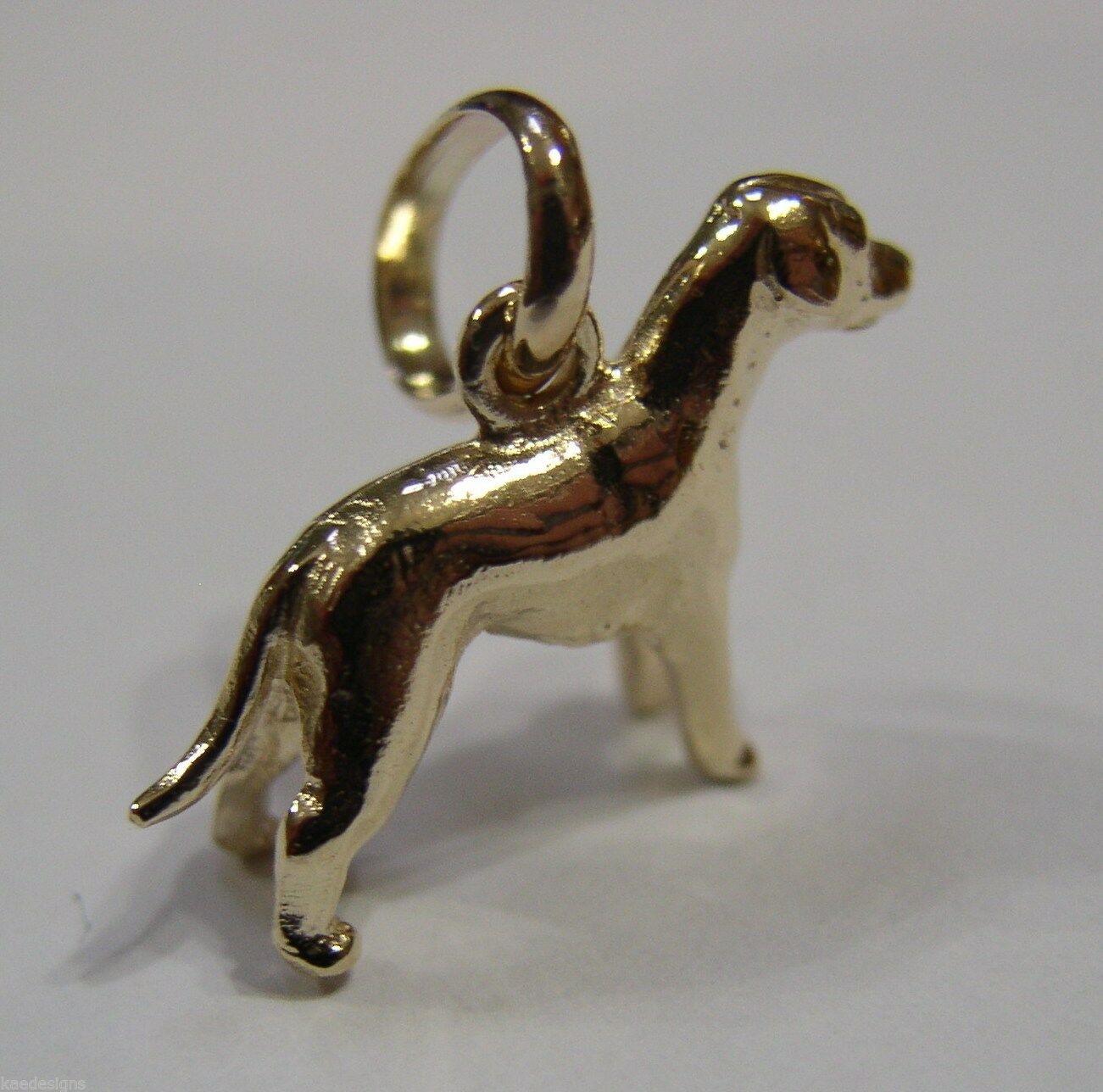 Kaedesigns, New 3D 9ct 375 Yellow, Rose Or White Gold Dog Charm / Pendant