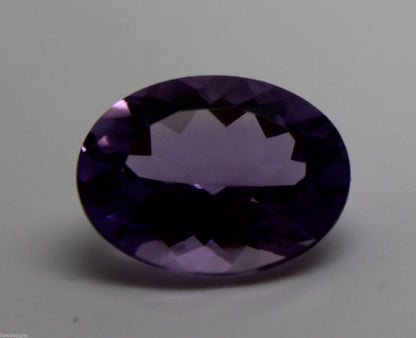 Genuine 16mm x12mm Amethyst Oval (1 pc) Loose Gemstone 8.18ct