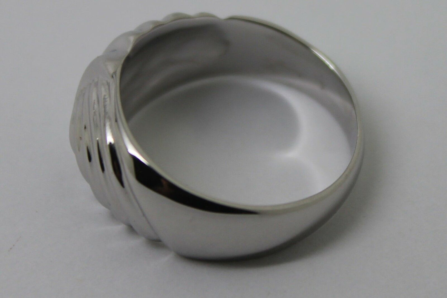 Genuine 9ct 9k 375 Yellow or Rose or White Gold or Sterling Silver Swirl Dress Ring