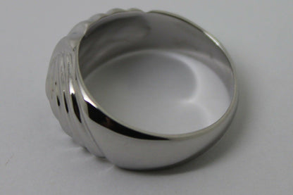 Genuine 9ct 9k 375 Yellow or Rose or White Gold or Sterling Silver Swirl Dress Ring