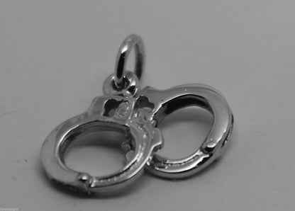 Kaedesigns, 9ct 9k Yellow or Rose or White Gold 375 Handcuffs Charm Or Pendant