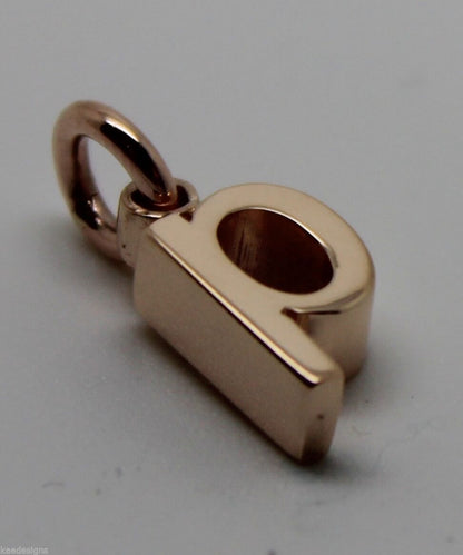 Genuine 9ct Solid Yellow, Rose or White Gold Initial Small Pendant P
