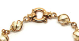 Genuine Handmade 9ct Rose Gold Freshwater White Pearl 19cm Bracelet