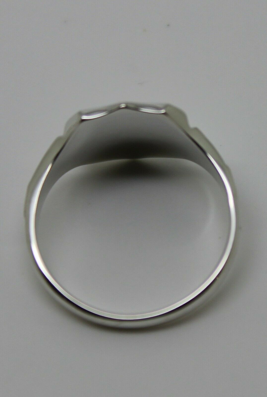 Kaedesigns New Sterling Silver 925 Shield Large Signet Ring In Your Ring Size