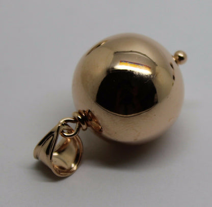 Kaedesigns 9ct 9k Yellow Or Rose Or White Gold 16mm Plain Ball Pendant