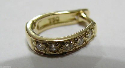 Genuine 18ct White Or Yellow Gold 750 Diamond 10mm Enhancer Bail Clasp