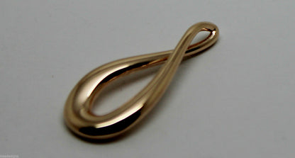Kaedesigns 9ct 9K 375 Yellow, Rose or White 375 Gold Medium Teardrop Pendant