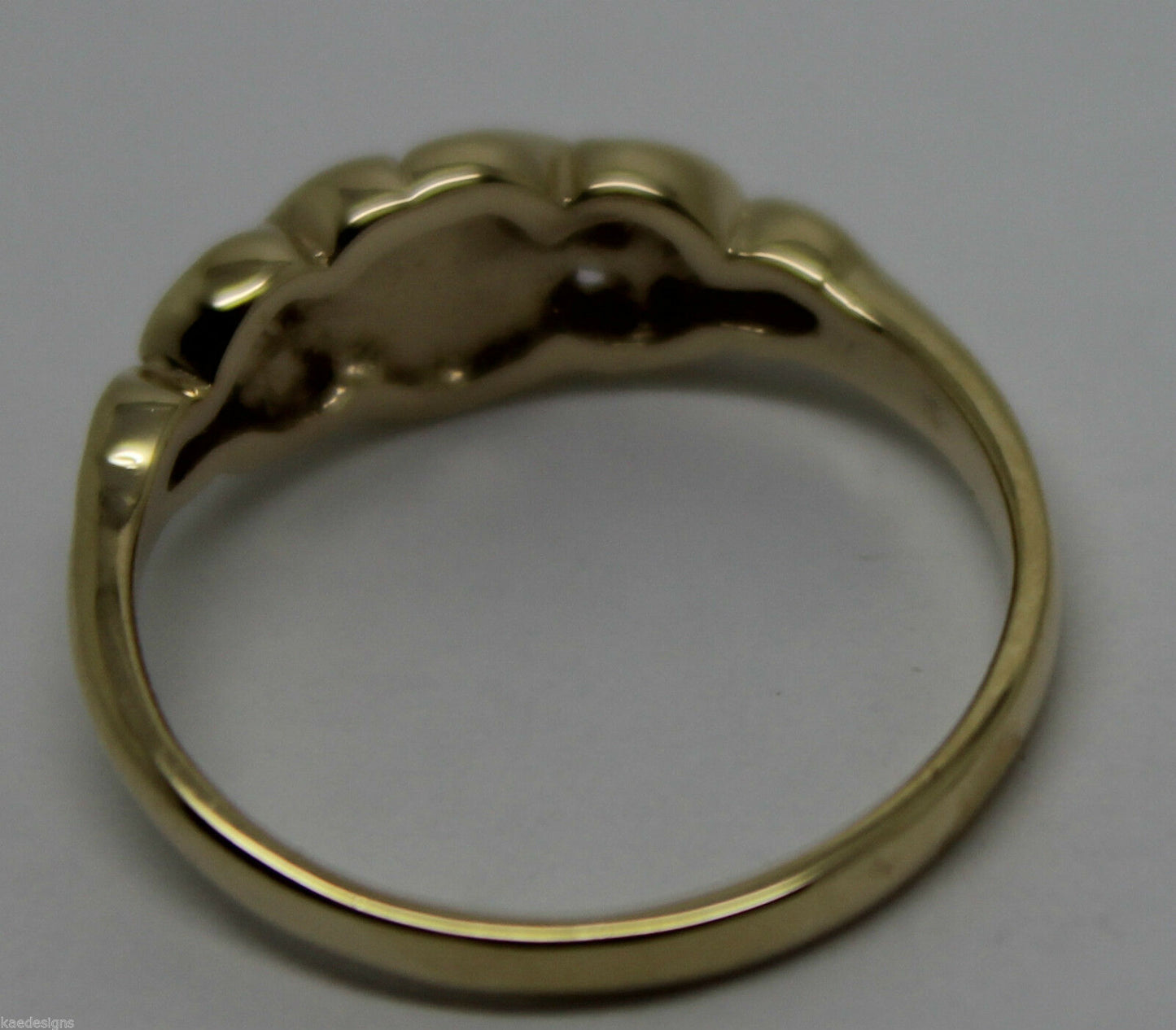 Genuine Solid 9ct White Or Rose Or Yellow Gold Flower Ring Choose Size F To K