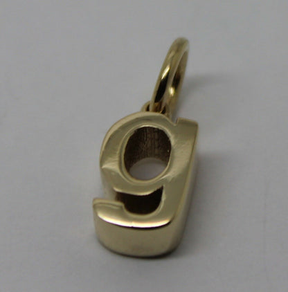 Kaedesigns, Genuine 9ct 9kt Genuine Solid Yellow, Rose or White Gold Initial Pendant G