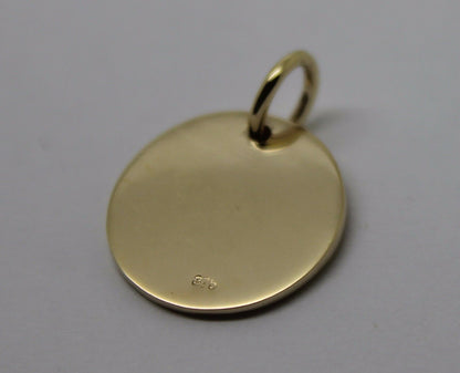 Kaedesigns, Genuine 375 9ct Yellow Or Rose Or White Gold 375 Initial Pendant - All letter available