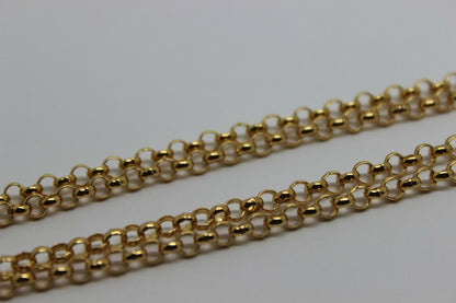 Genuine 9ct Yellow Gold Belcher Chain Necklace 55cm 11 grams
