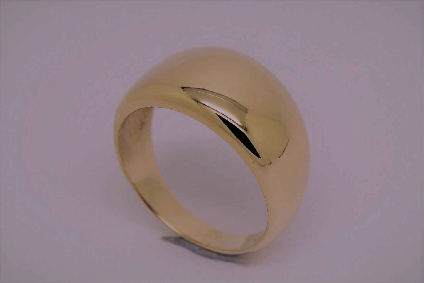 Genuine Solid 9ct White Or Rose Or Yellow Gold High 10mm Dome Ring Your Size