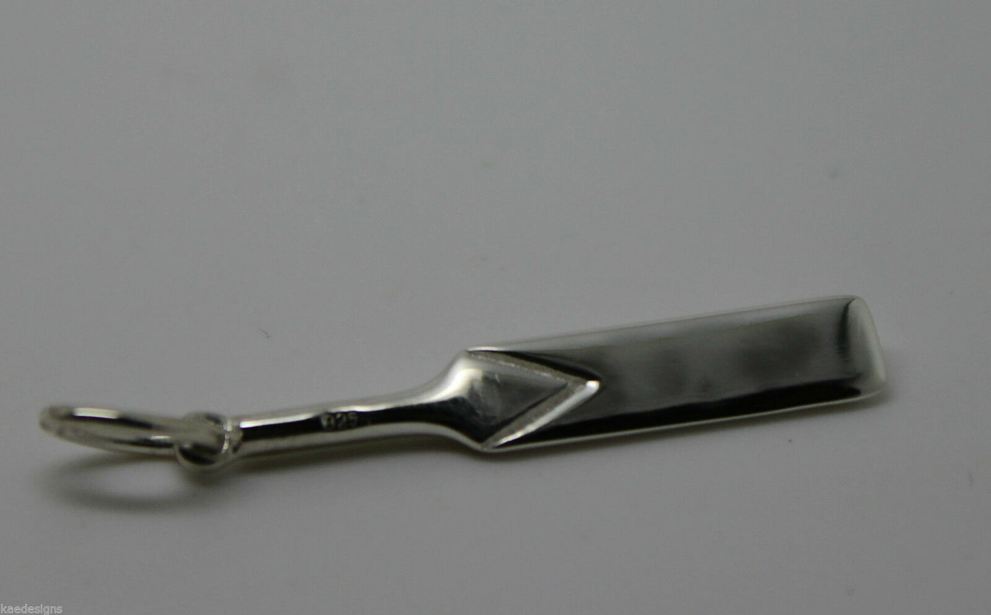 Sterling Silver 925 Solid Medium/Large Size Cricket Bat Pendant / Charm