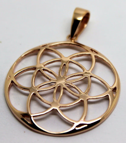 Kaedesigns Genuine Solid Sterling Silver or 9ct Yellow Or Rose Or White Gold Filigree Star Pendant