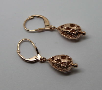 Genuine 9ct 9k 375 Yellow, Rose or White Gold Teardrop Earrings Continental Clip Hooks