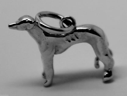 Kaedesigns, 3D 9ct Yellow, Rose Or White Gold Greyhound Dog Charm / Pendant