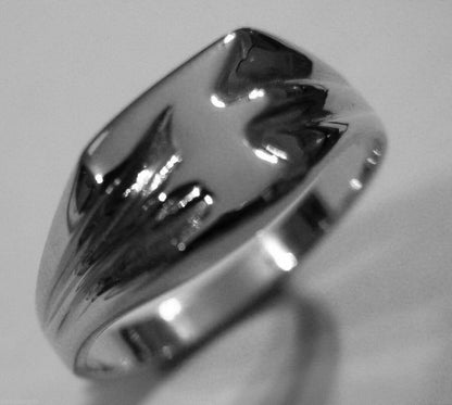 Genuine 9ct 9kt  Solid Yellow Or Rose Or White Gold 375 Large Initial Ring F