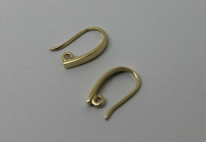 Kaedesigns New 9ct Yellow, Rose or White Gold 375 Thick Clip Hooks To Make You Own Earrings!