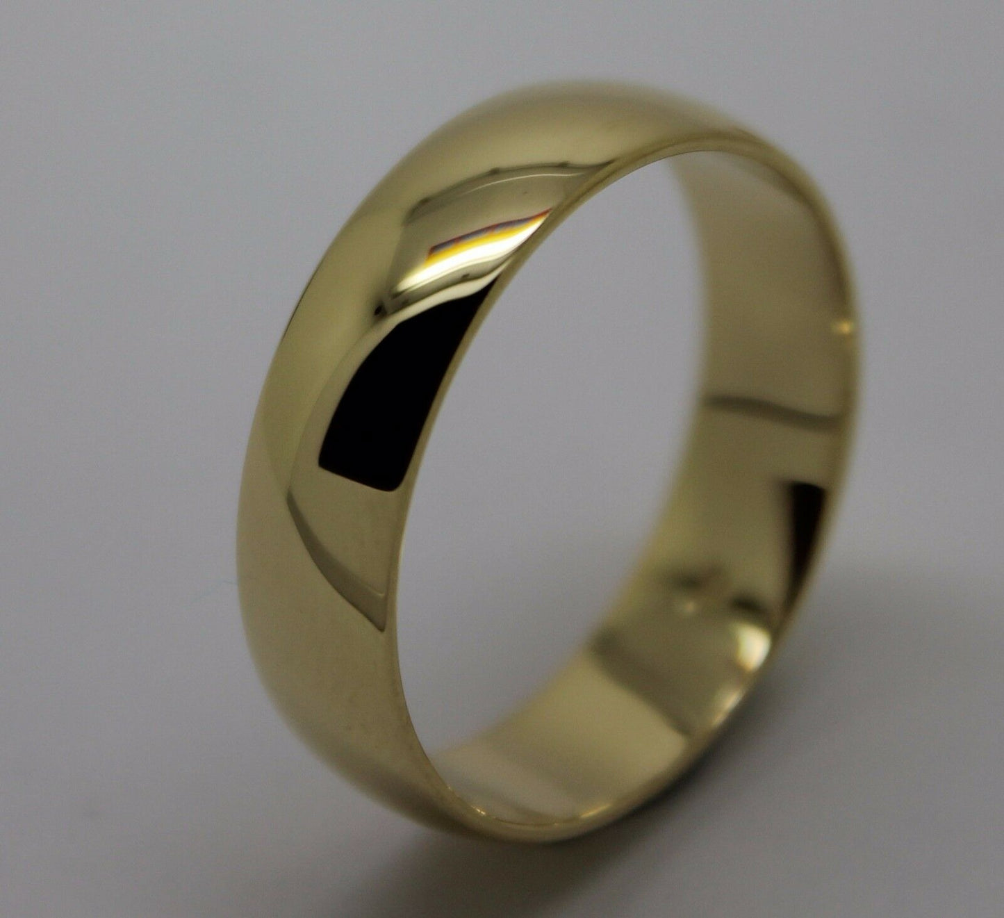 Kaedesigns Heavy 18ct 18k 750 Gold Solid Yellow, Rose or White Gold 6mm Wedding Band Ring Size U