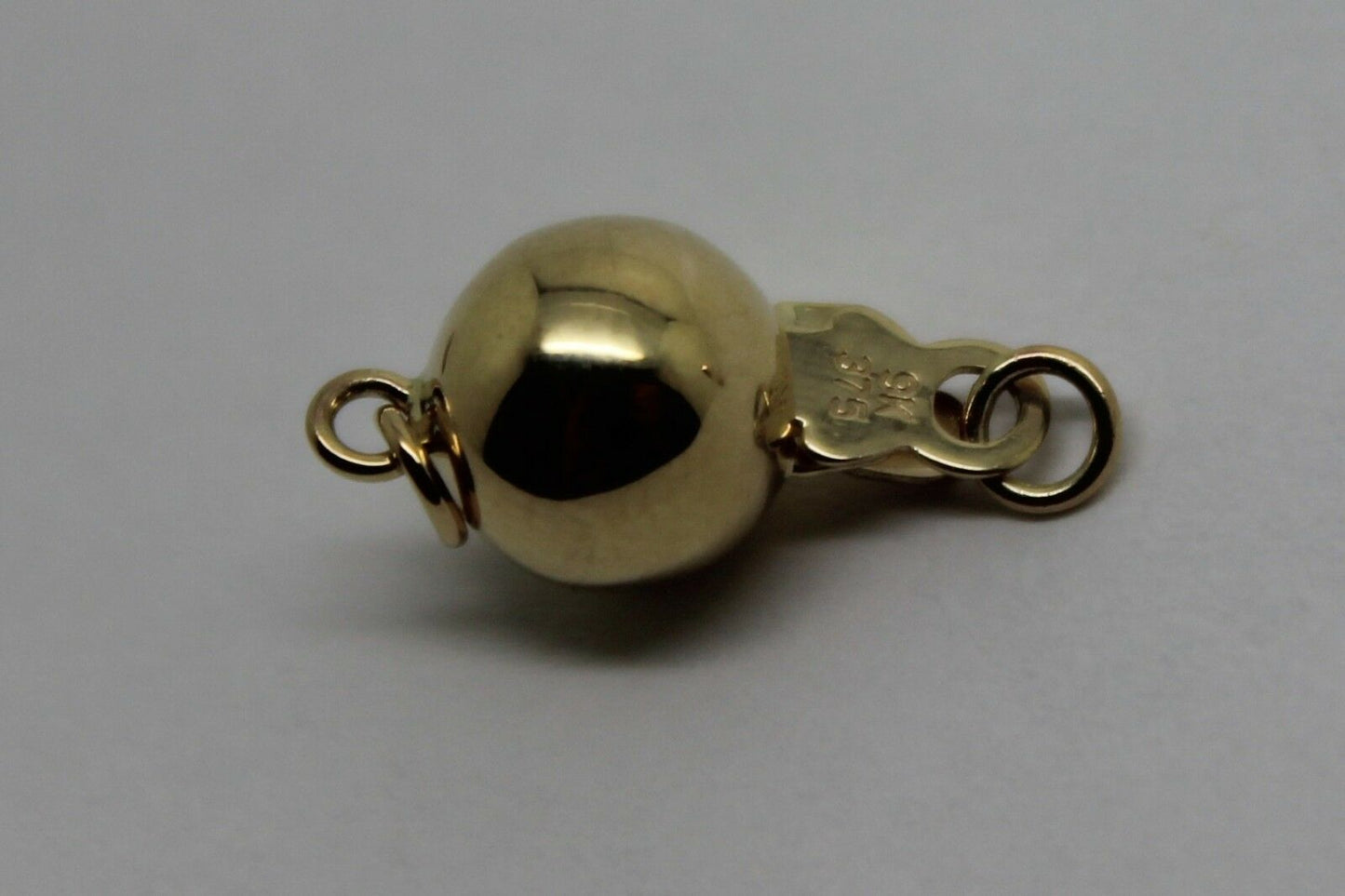 Genuine 9ct Yellow Gold 6mm, 7mm, 8mm & 10mm Plain Ball Pearl Clasp