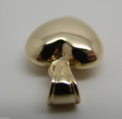 Kaedesigns, 9ct Small To Medium Bubble Rose Or Yellow Or White Gold Heart Pendant
