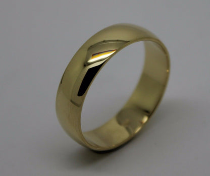 Kaedesigns Heavy 18ct 18k 750 Gold Solid Yellow, Rose or White Gold 6mm Wedding Band Ring Size U