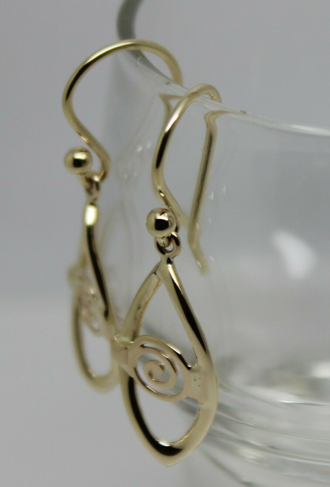 Kaedesigns New 9ct 9k Yellow, Rose or White Gold Dangle Drop Evil Eye Amulet Earrings