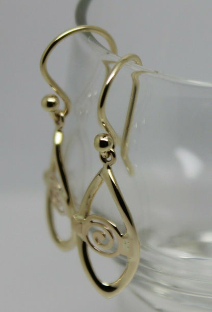 Kaedesigns New 9ct 9k Yellow, Rose or White Gold Dangle Drop Evil Eye Amulet Earrings