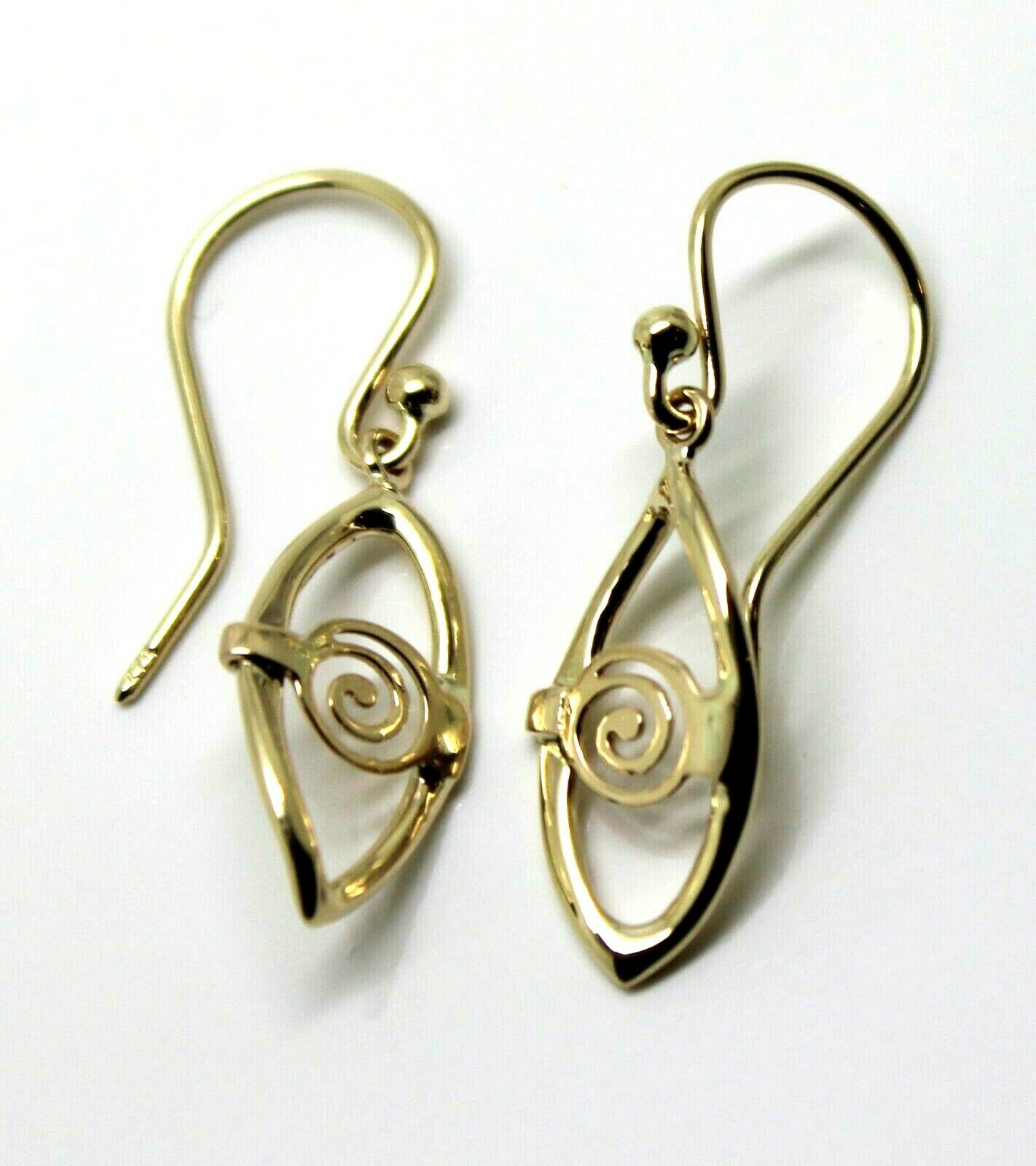 Kaedesigns New 9ct 9k Yellow, Rose or White Gold Dangle Drop Evil Eye Amulet Earrings
