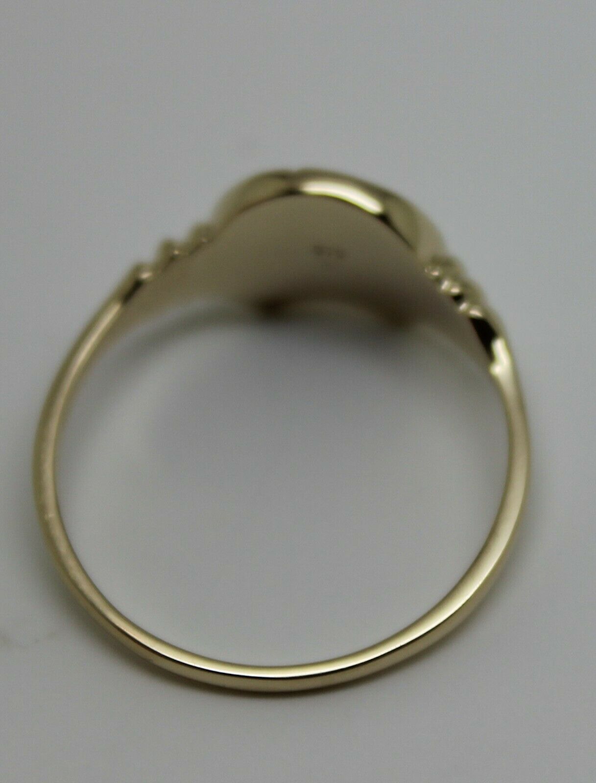 Size N 1/2,  Large 9ct 9k Genuine Yellow, Rose or White Gold 3mm Ruby Lucky Horse Shoe Ring