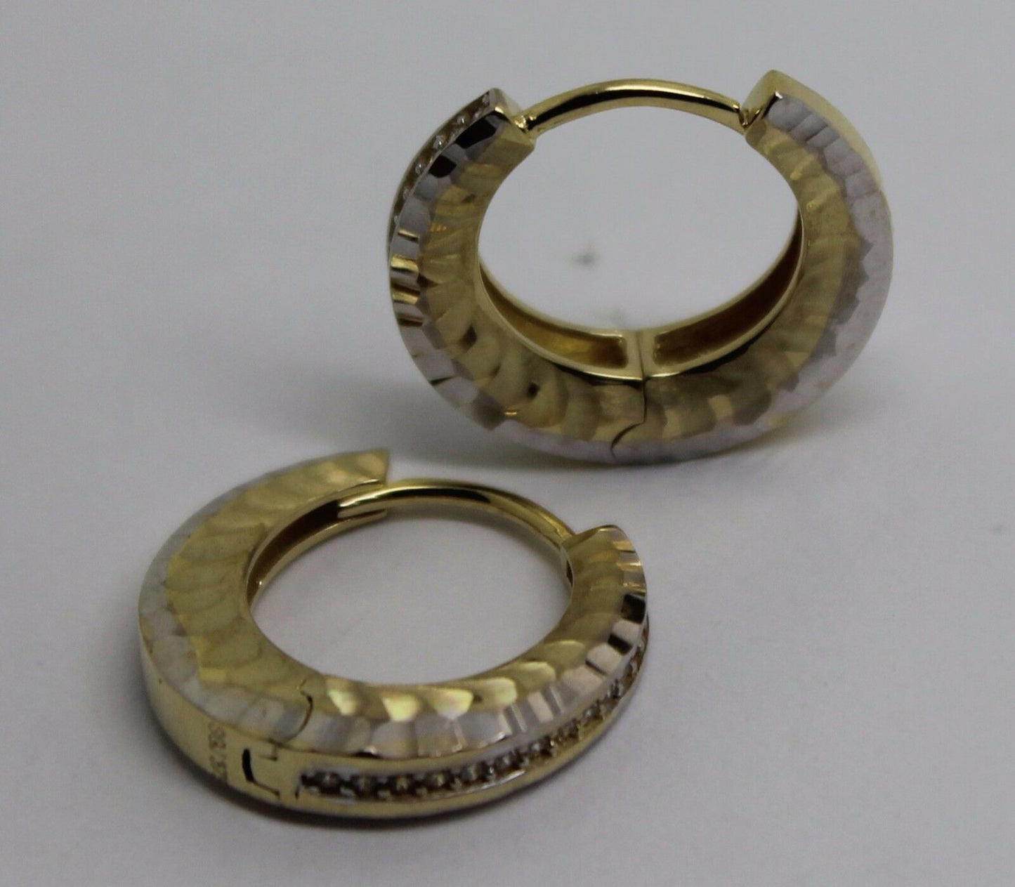 Kaedesigns, Genuine New 9ct Yellow Gold 17.5mm Hoops Earrings