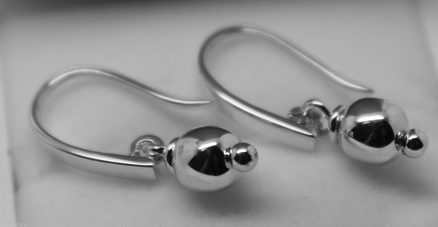 Kaedesigns, Genuine 9ct 9k 375 Yellow Or Rose Or White Gold 6mm Ball Drop Earrings