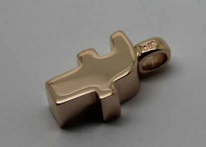Kaedesigns, Genuine 375 9ct Yellow Or Rose Or White Gold 375 Initial Pendant F