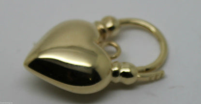 Kaedesigns 9ct 9k 375 Yellow Gold or White Gold or Rose Gold Heart Locket Padlock