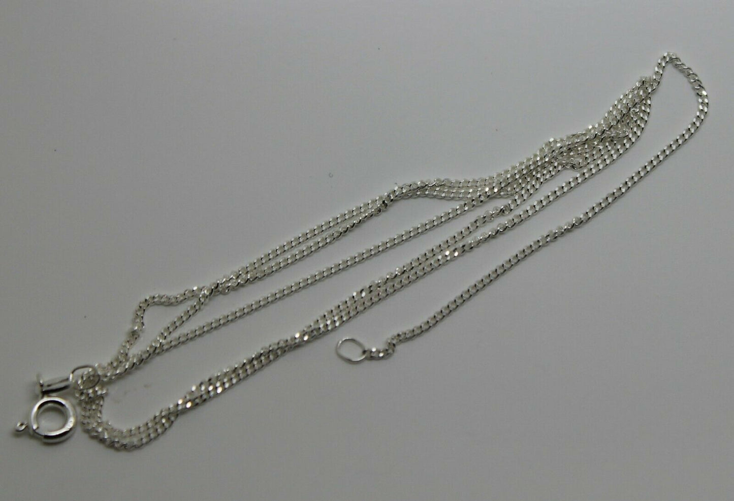 Genuine 925 Sterling Silver Kerb Curb Link Chain Necklace 40cm, 45cm, 50cm or 55cm