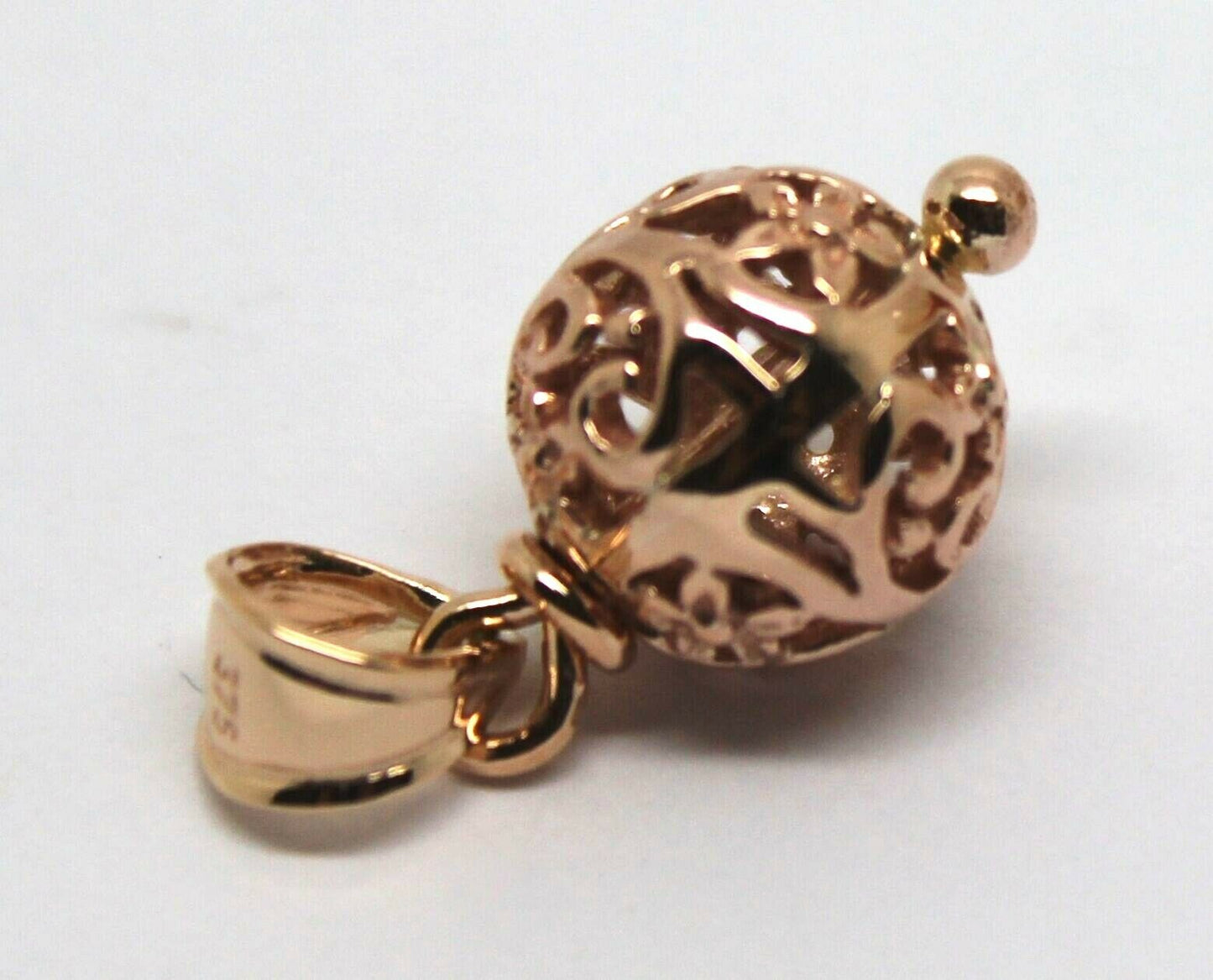 Kaedesigns Genuine 9ct Yellow, Rose or White Gold 10mm Filigree Ball Pendant