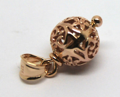 Kaedesigns Genuine 9ct Yellow, Rose or White Gold 10mm Filigree Ball Pendant